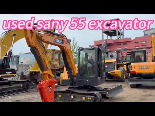 Экскаватор Sany SY 55 с емкостью в 0,23 м3 5000 кг массой машины в Шанхае