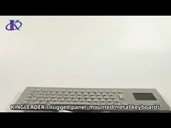 Industrial Desktop Waterproof Vandalproof Stainless Steel Metal Keyboard with 12 Function Keys