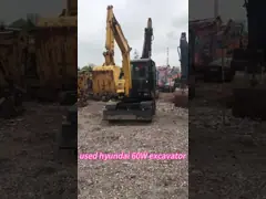 Excavadora Hyundai 60W-9 de Shanghai con cilindro hidráulico original video