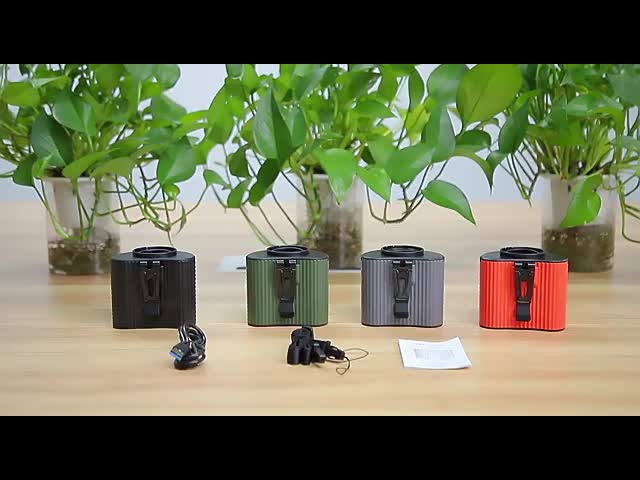 Socool扇風機 ミニ ネック アウトドア Usb LED 腰クリップ扇風機 ウェアラブル 充電可能 4000MAh