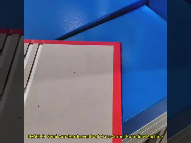 HX500CR Semi Auto Hardcover Book Case Corner Rounding Machine Hardcover Book Binding Case Round Corner Forming Machine Round