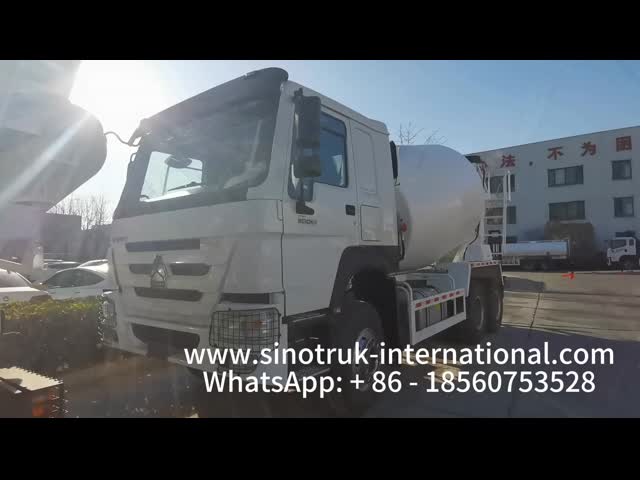 SINOTRUK HOWO 6×4 10 Wheels Concrete Mixer Truck 400 HP High Efficiency LHD