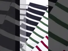 티셔츠를 위한 실 염색 단일 저지 직물 맞춤형 면 스트라이프 니트 소재