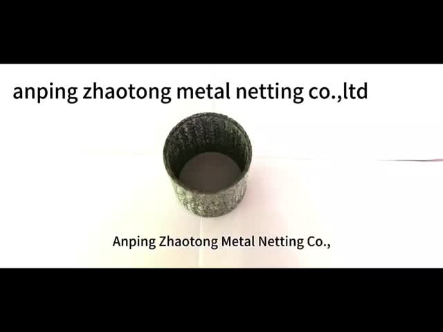 Nickel Knitted Wire Mesh 4*5mm Mesh Hole 500mm Width For Gas Liquid Filter