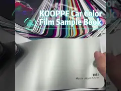 K061 Matte Liquid Silver TPU Color Peinture de voiture Film de protection en vinyle Multi