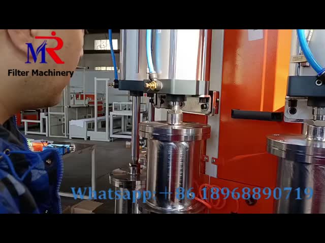12 Stations Spin On Oil Filter Making Machine Automatic Dry Leak Testing Machine