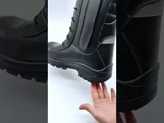 Men Black Full Grain Desert Boots Versatile Training Work and Hiking Footwear