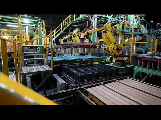16.5kw 効率的なロボットスタッキングマシン 自動レンガ生産ライン