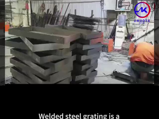 Grelhas de aço galvanizado de 45 mm de inclinação para plataformas industriais