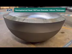 Carbon Steel Hemispherical Dish Bottom Head , Hot Pressing Hemispherical Vessel Tank Head
