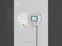 CWS19Y Wall Mounted Temperature & Humidity Transmitter For Hospital Ward / Clean Rooms HVAC