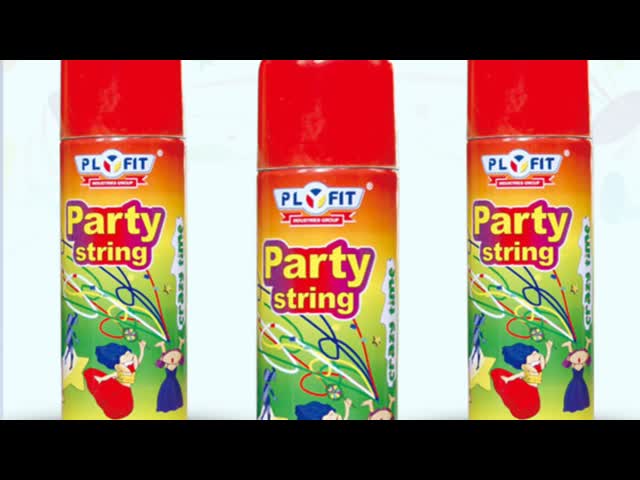 Pulverizador biodegradável descartável da corda do partido para a celebração do festival do aniversário do casamento