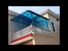 Effortlessly Enhance Outdoor Space Aluminum Frame Polycaronate Awning Anti UV Coating Multiple Sizes