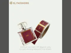 Custom Printing Label with Single Sided Adhesive and White Embossed Sticker