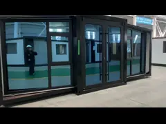 Double Wing Container House dengan Balkon dan Struktur Baja Solusi Akomodasi Situs Konstruksi Ultimate