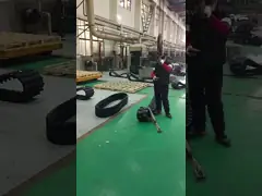 Yanmar Excavator Rubber Tracks 55 Links For B50.2b / Vio45 400 X 75.5 X 74mm