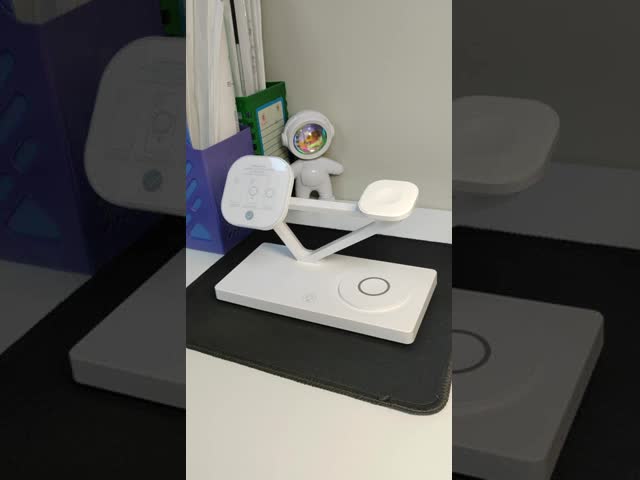 15W磁気無線充電器 ナイトライト ABS亜鉛合金 携帯電話用 輸出 5W エアポッド 2W 黒白