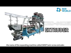 Automatic Animal Feed Extruder Machine 3-5t/h for Soybean Corn Puffing