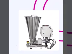 マイクロプラスチックの強制ホッパー ツインスクリューオーガー 連続コンベヤー ペレット 粉末素材 減量フィッダー video