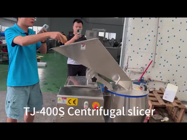 High Capacity Centrifugal Potato Crisps Slicing Machine With Interchangeable Cutting Heads