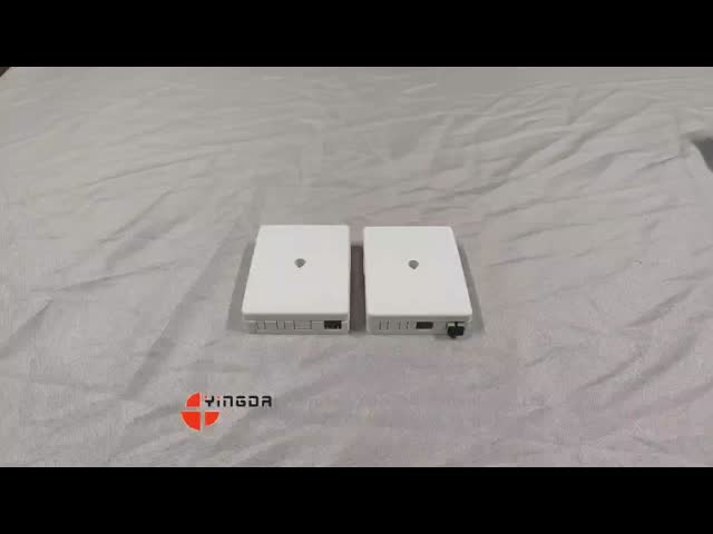 SC LC Fiber Optic Wall Outlet For Indoor White ABS Material