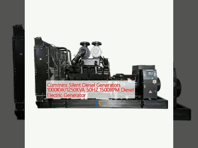 カミンズ サイレントディーゼル発電機 1000KW/1250KVA 50HZ 1500RPM