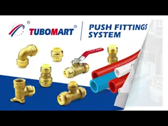 Brass Push Fitting North America No Pb Push-to-connect Plumbing Fitting Elbow Pipe Fitting PEX COPPER Lead Free