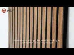 Panneau acoustique en bois en ardoise esthétique et acoustique pour mur intérieur