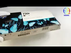 HP 730B 3ED50A T1700 T1600 T2600 için orijinal yeni mat siyah mürekkep kartuşu