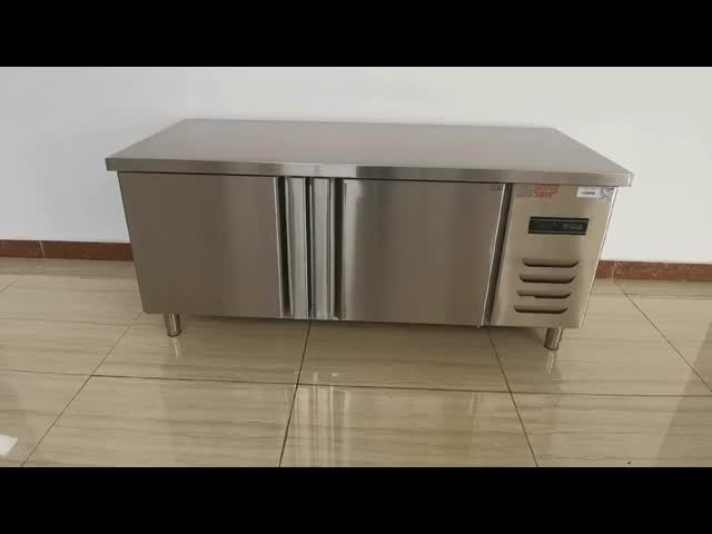 簡単 清掃 商業用 レストラン 冷蔵庫 330L ダブル ドア アンダー カウンター 冷蔵庫