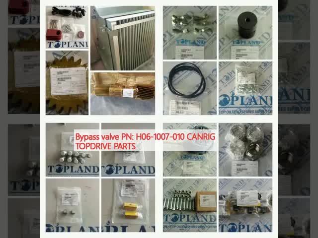 Bypass Valve H06-1007-010 Canrig Top Drive Spare Parts For Drilling