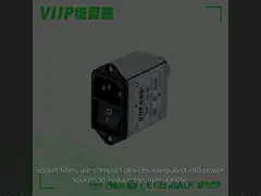 আইইসি 110V/250VAC উচ্চ ক্ষয় ক্ষমতা এন্ট্রি ফিল্টার নামমাত্র কেন্দ্র ফ্রিকোয়েন্সি 150KHZ-30MHZ
