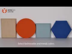 Panneaux en tissu acoustique écologique pour les murs, 0,9 NRC Panneaux en tissu absorbant le son