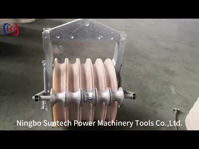 Grounding Roller Stringing Block 3 Sheaves 5 Sheaves Conductor Stringing Blocks