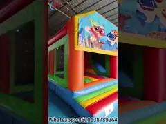 Bouncer Bouncing Castle Slide Dunia Bawah Air Tema Rumah Bouncing Komersial