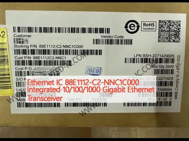 イーサネットIC 88E1112-C2-NNC1C000 統合 10/100/1000 ギガビット イーサネットトランシーバー