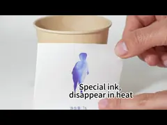 Speciale inktlabels verdwijnen in de hitte