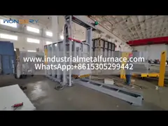 8000x4000x2000 mm Electrical Resistance Bogie Hearth Heat Treatment Furnace with 750 ℃ and 30 Tons Loading Capacity for Tempering and Annealing