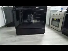 Multifunctional 4-Burner Gas Oven With Convection And Integrated Tempered Glass Kitchen Rack For Home And RV Use