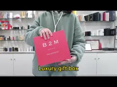 Emballage cadeau de luxe personnalisé boîte en papier rigide magnétique personnalisée avec volet magnétique