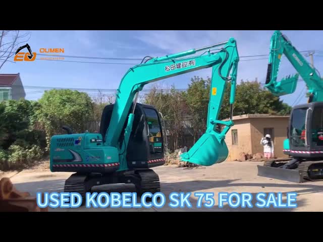 Подержанный 2020 год 5260 кг Кобелко экскаватор SK55SR с двигателем Yanmar 4TNV88