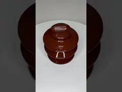 عایق های سرامیکی حرفه ای ولتاژ بالا رنگ قهوه ای / خاکستری