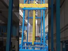 2000 kg-6000 kg Vertikaler Warenlager Aufzug Hydraulischer Vier-Posten-Ladenaufzug