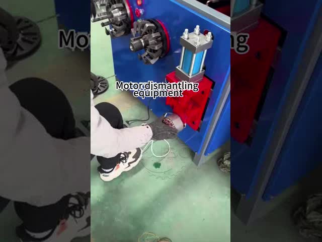 Máquina de reciclagem de sucata de motor de alta pureza para recuperação de 99% e remoção de enrolamento de cobre