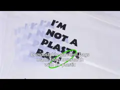 Biodegradable Compostable Zip Lock Garment Bags Packaging Custom Size
