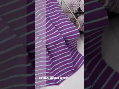 Glatte und hygroskopische weiche hochwertige gestreifte Strickstoffe für T-Shirts