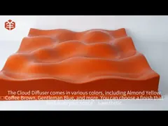 Panneaux de diffuseur acoustique en bois écologique, panneaux muraux de diffuseur de son 600x600mm