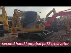 2018 Good Health 8 Ton Used PC78US-6 Excavator Made in Japan with Cummins Engine