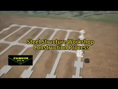 High Strength Pipe Truss And H Section Beams Structural Steel Industrial Workshop