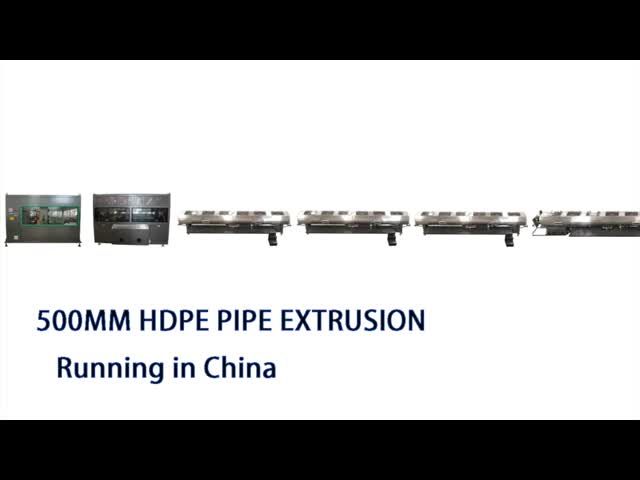 Full Automatic Single Screw HDPE Pipe Extrusion Machine Line